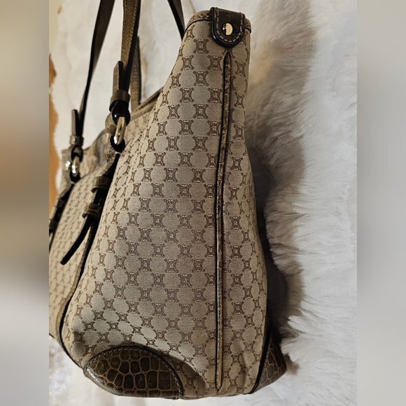 Celine Beige and Brown Patterned Tote - Picture 8 of 16